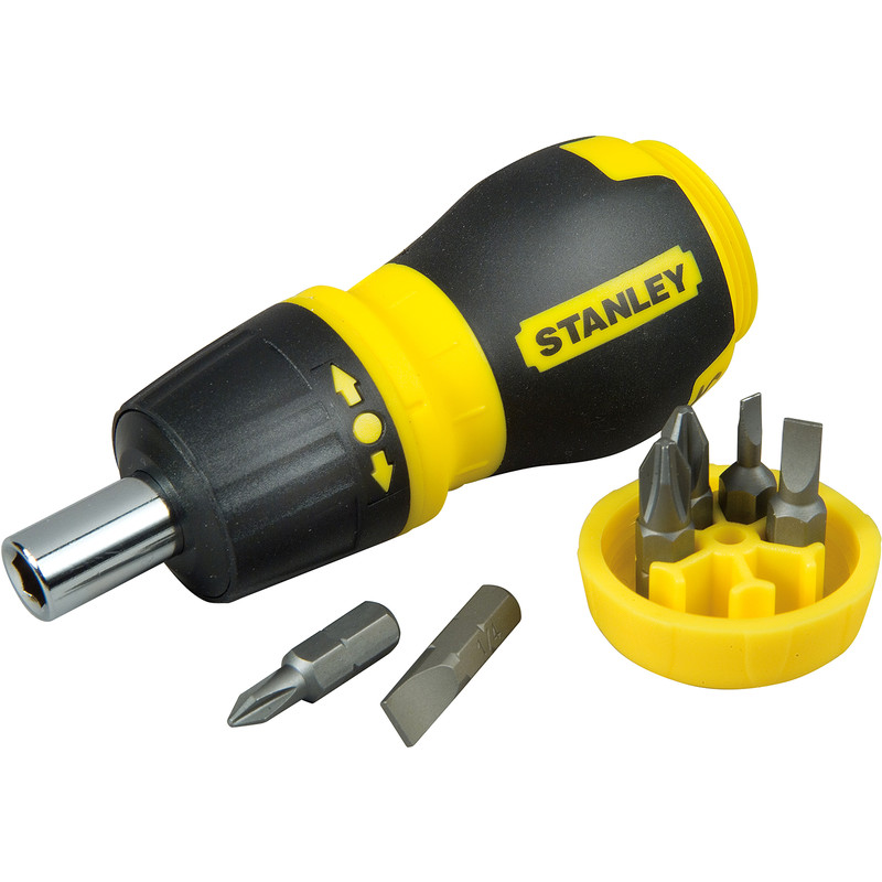Stanley Stubby Multibit Ratcheting Screwdriver