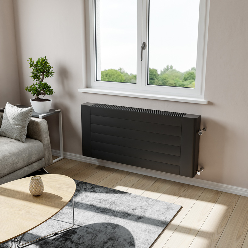 Ximax Glasgow LST Convector 600 x 1330mm 5440Btu Black