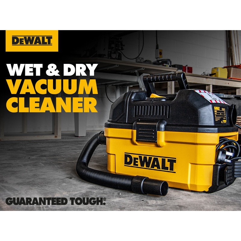 DeWalt DXV23PTA 23L Wet & Dry Vacuum Cleaner with Power Tool Take Off Dust Bags 23-38L