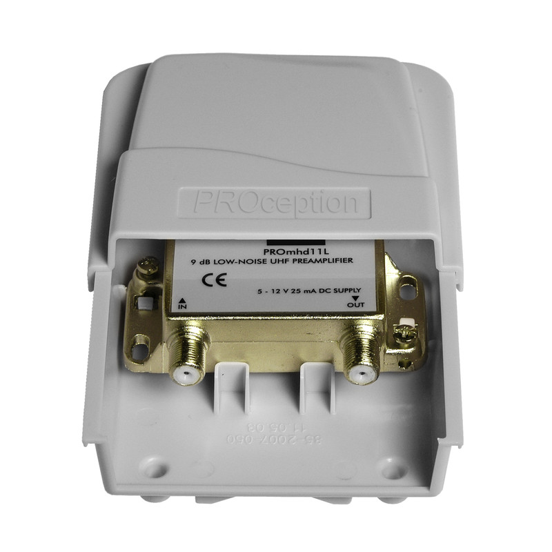 PROception UHF TV Masthead Amplifier 9dB 1 Way
