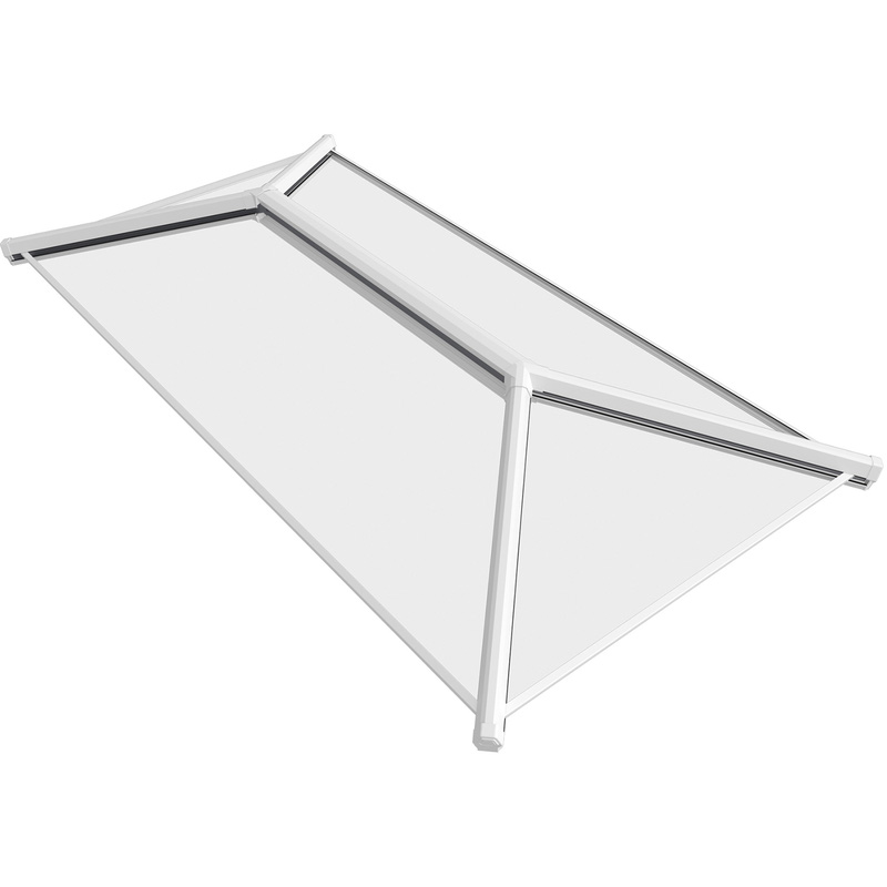 Crystal Aluminium Roof Lantern 2500mmx1500mm White