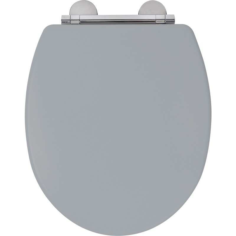 Croydex Lugano Wood Toilet Seat Grey