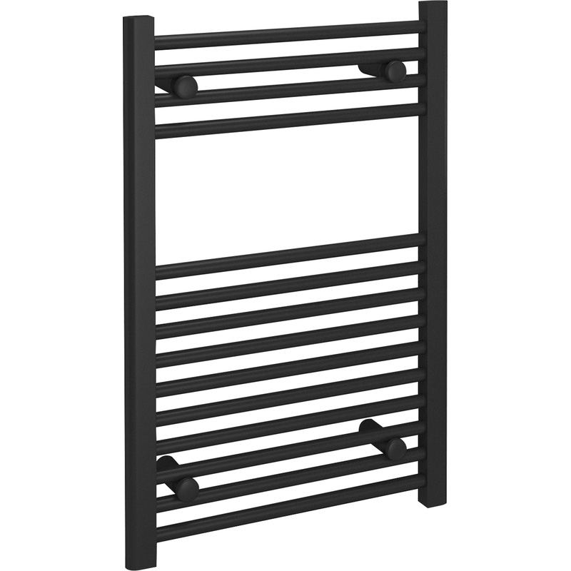 Kudox Flat Black Towel Radiator 750mm x 500mm Black