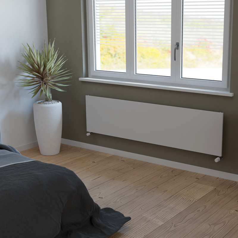 Ximax Oxford Plan Horizontal Designer Radiator 445 x 1800mm 2358Btu White