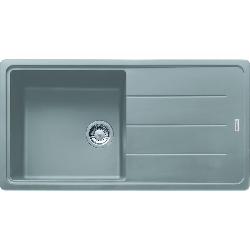 Franke Basis Reversible Fragranite Kitchen Sink & Drainer Single Bowl Stone Grey