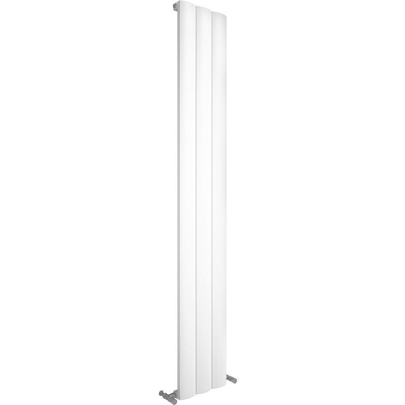 Kudox AluLite Textured Arc Designer Radiator 1800 x 280mm 2395Btu White