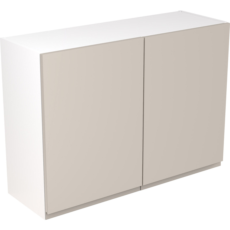 Kitchen Kit Ready Made J-Pull Kitchen Cabinet Wall Unit Ultra Matt Light Grey 1000mm