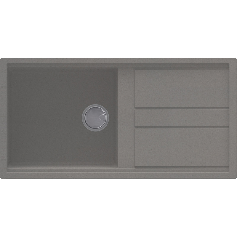 Reginox Best Reversible Composite Kitchen Sink & Drainer Single Bowl Titanium