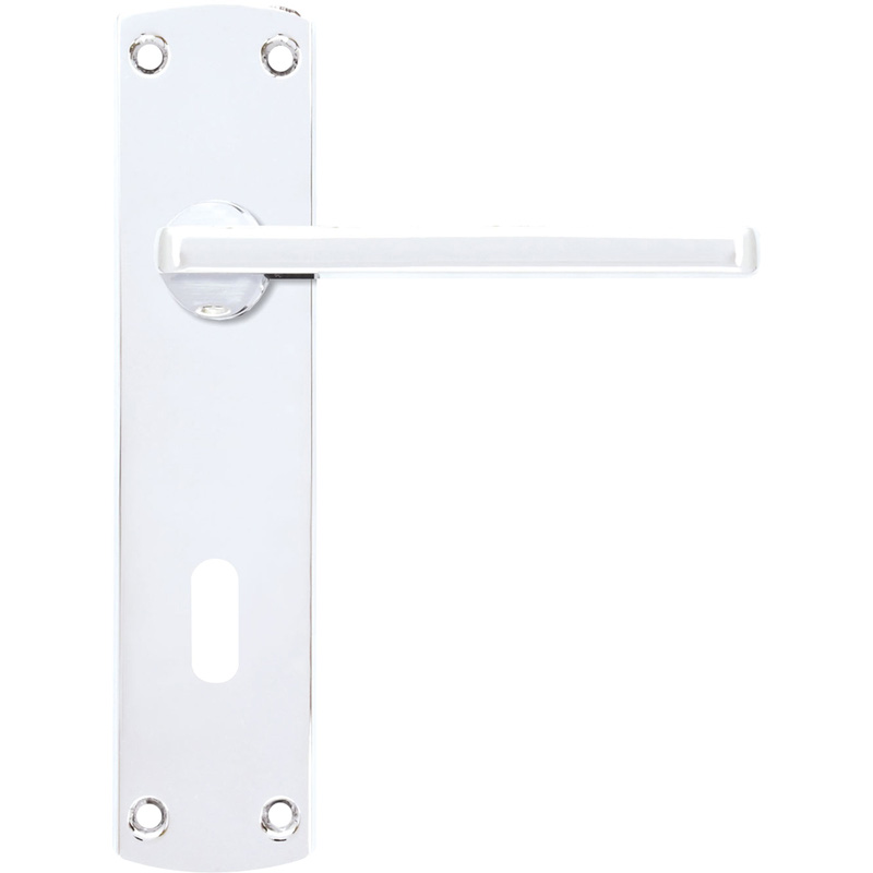 Stanza Leon Door Handles Polished Lock