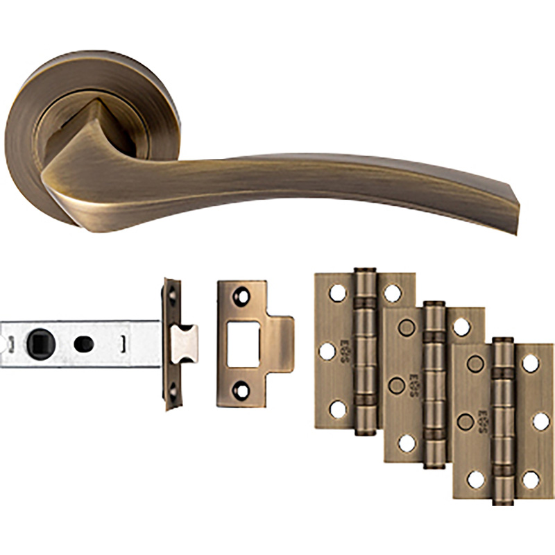 Carlisle Brass Sines Door & Latch Pack Antique Brass