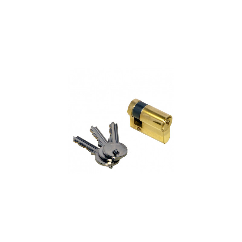 6 Pin Single Euro Cylinder 45mm Brass