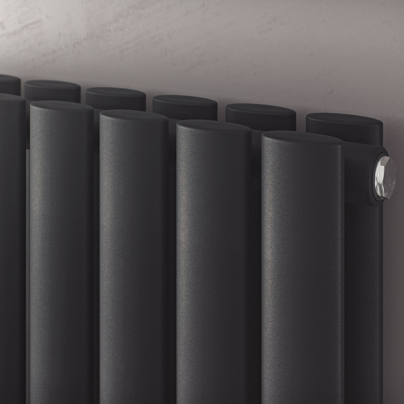 Ximax Bristol Designer Radiator 1800 x 236mm 2369Btu Double Anthracite