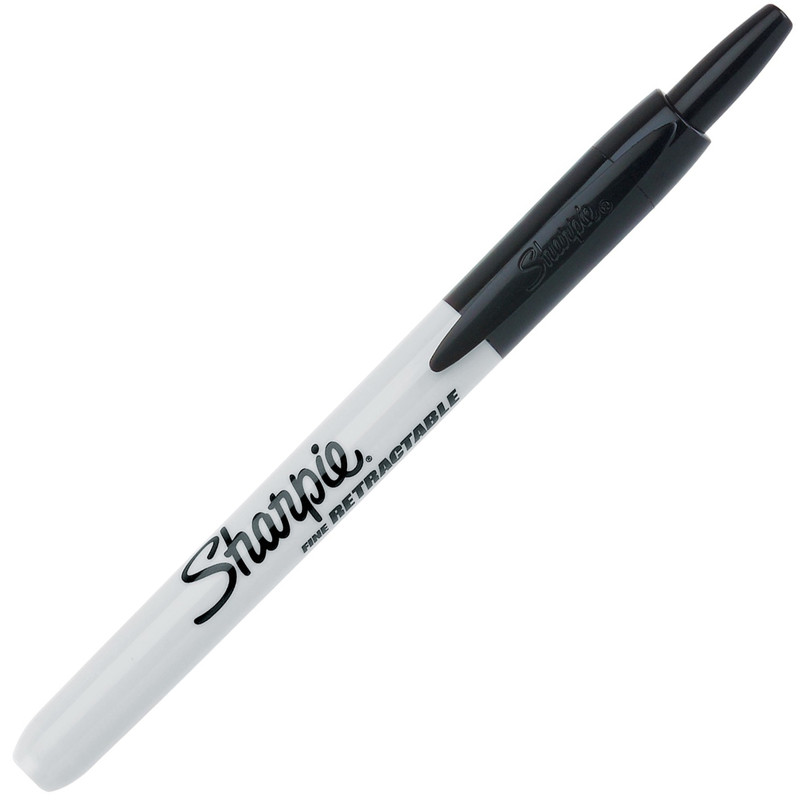 Sharpie Retractable Permanent Marker Black