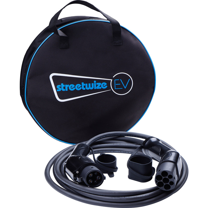 Streetwize Type 1 to Type 2 1 Phase EV Charging Cable 32A