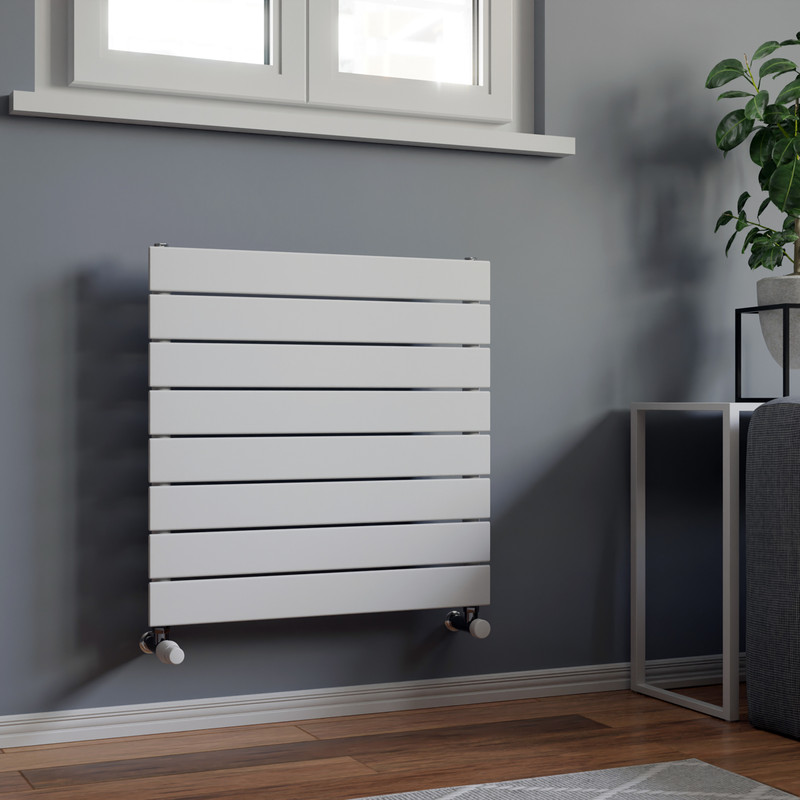 Ximax Oxford Single Horizontal Designer Radiator 595 x 600mm 1300Btu White