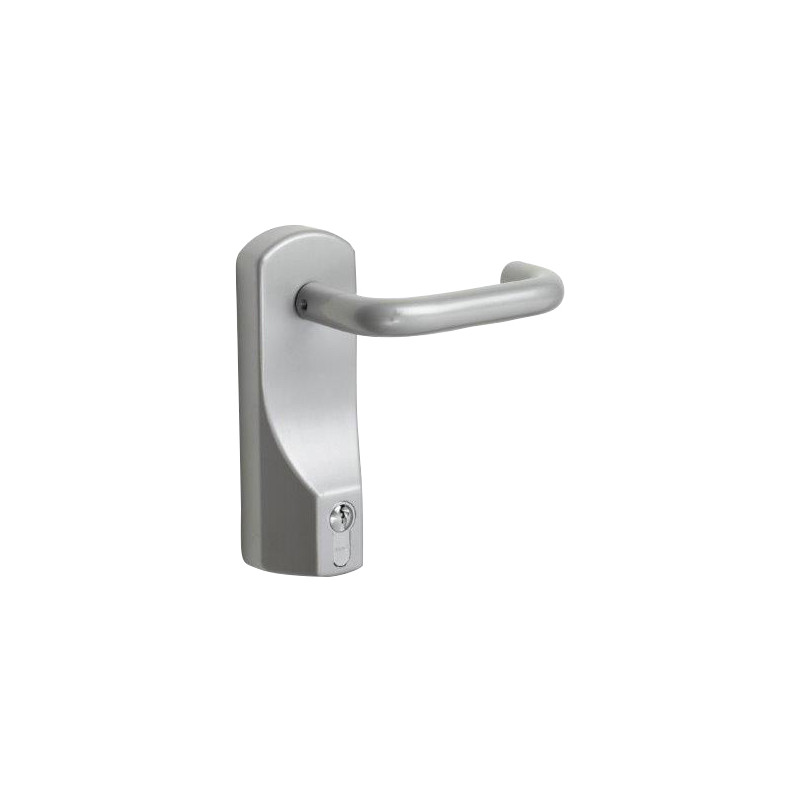 Exidor Lever Outside Access Device Silver