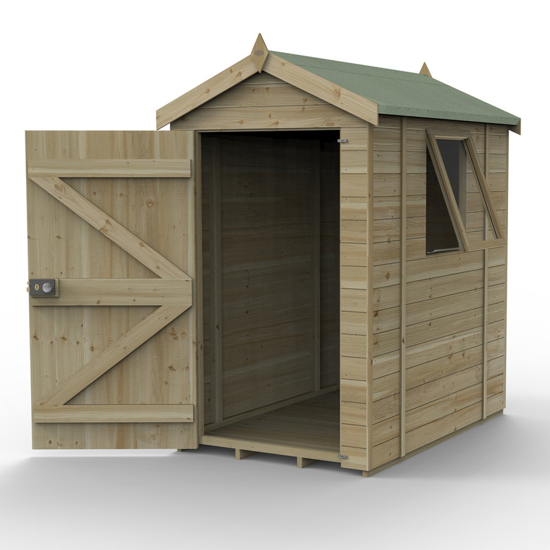 Forest Garden Timberdale Apex Shed 6' x 4'