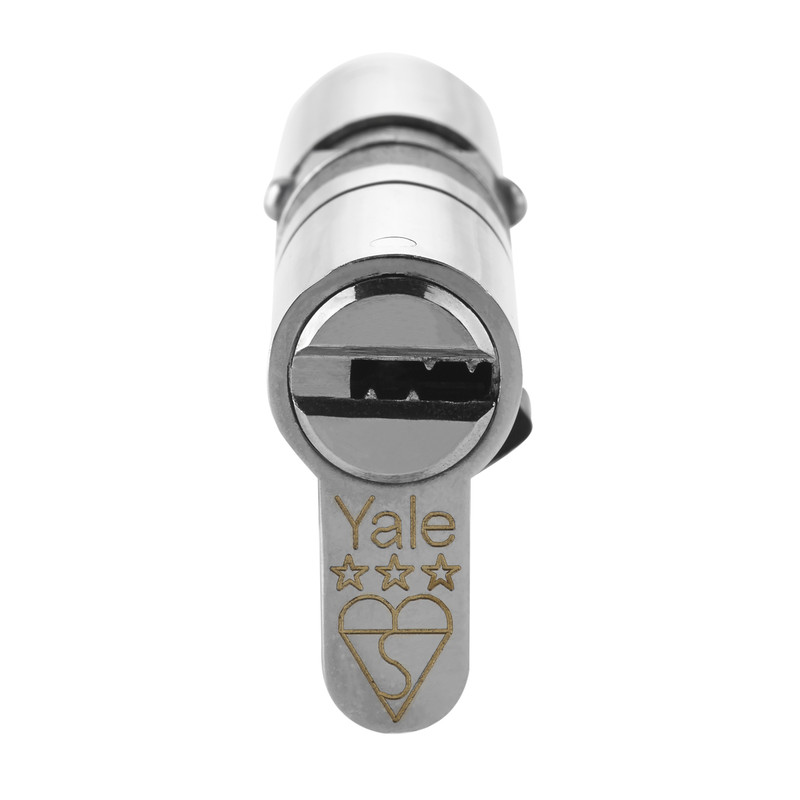 Yale Platinum 3 Star Euro Double Cylinder 45-45mm Nickel