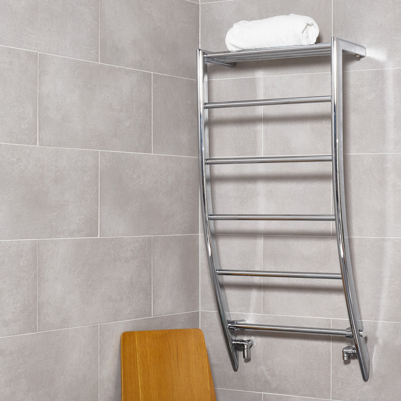 Ultraheat Portofino Towel Radiator 1200 x 600mm Btu 966 Chrome Mild Steel