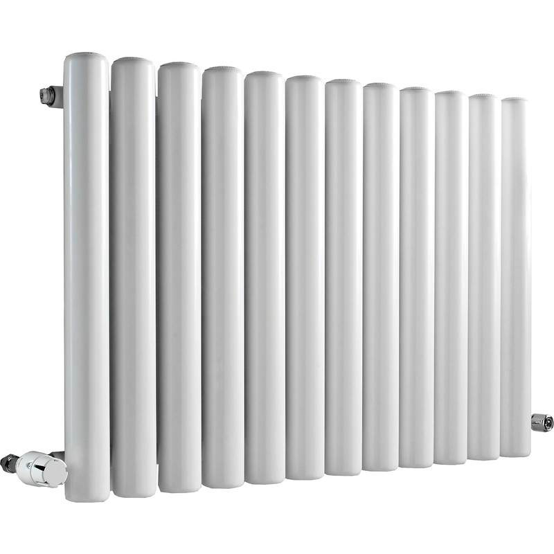 Ximax Devon Round Tube Designer Radiator 600 x 885mm 3232Btu White