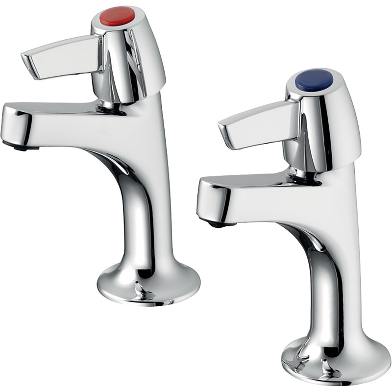 Armitage Shanks Sandringham 21 High Neck Sink Pillar Taps Lever Handles