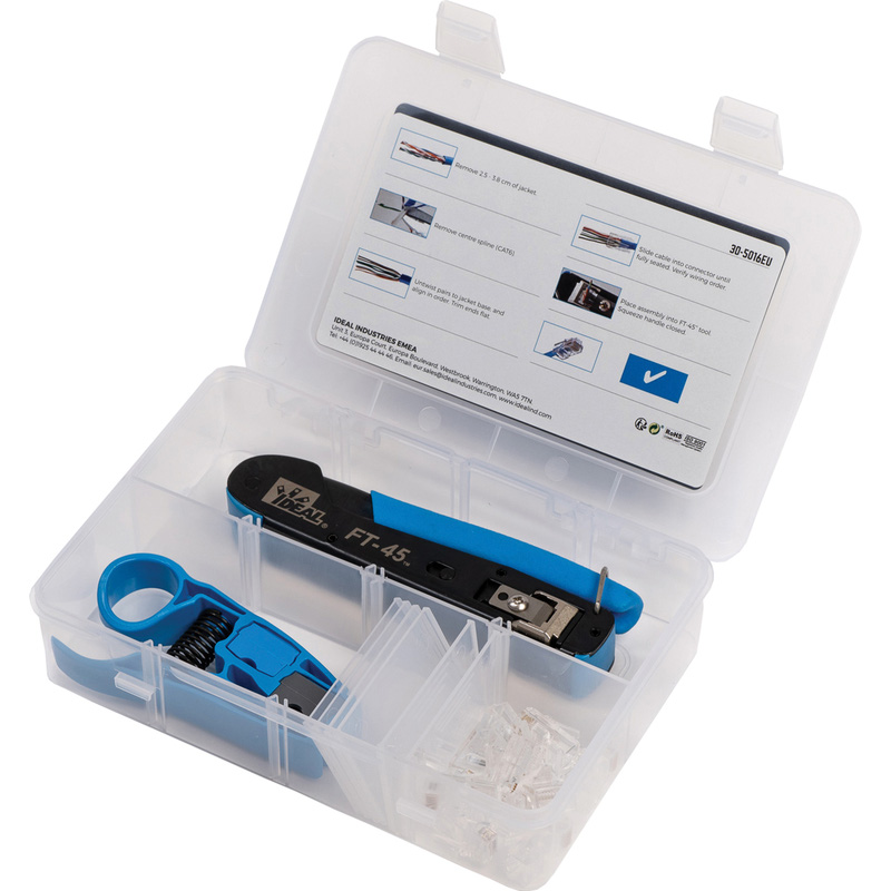 Ideal Industries RJ45 FT-45 Feed Thru Cable Kit
