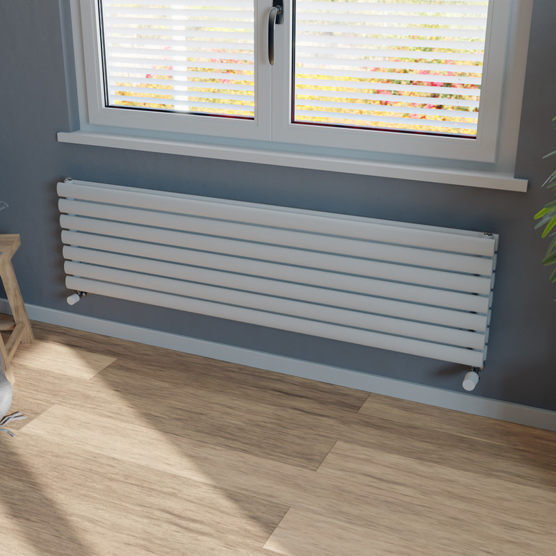 Ximax Bristol Double Horizontal Designer Radiator 410 x 1500mm 3805Btu White