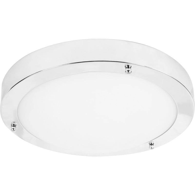 LED 9W IP44 Glass Chrome Bathroom Fitting 545lm