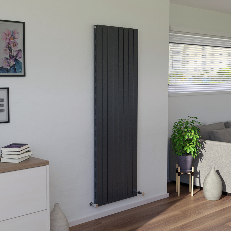 Ximax Oxford Slim Duo Vertical Designer Radiator 1800 x 595mm 5567Btu Anthracite