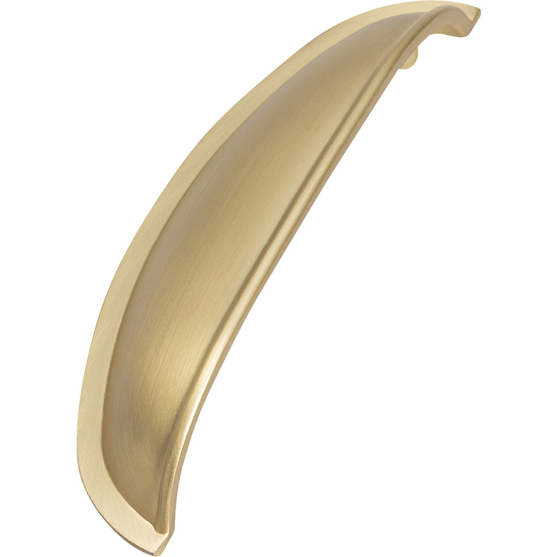 Kitchen Kit Handle Satin Brass Windsor Shell
