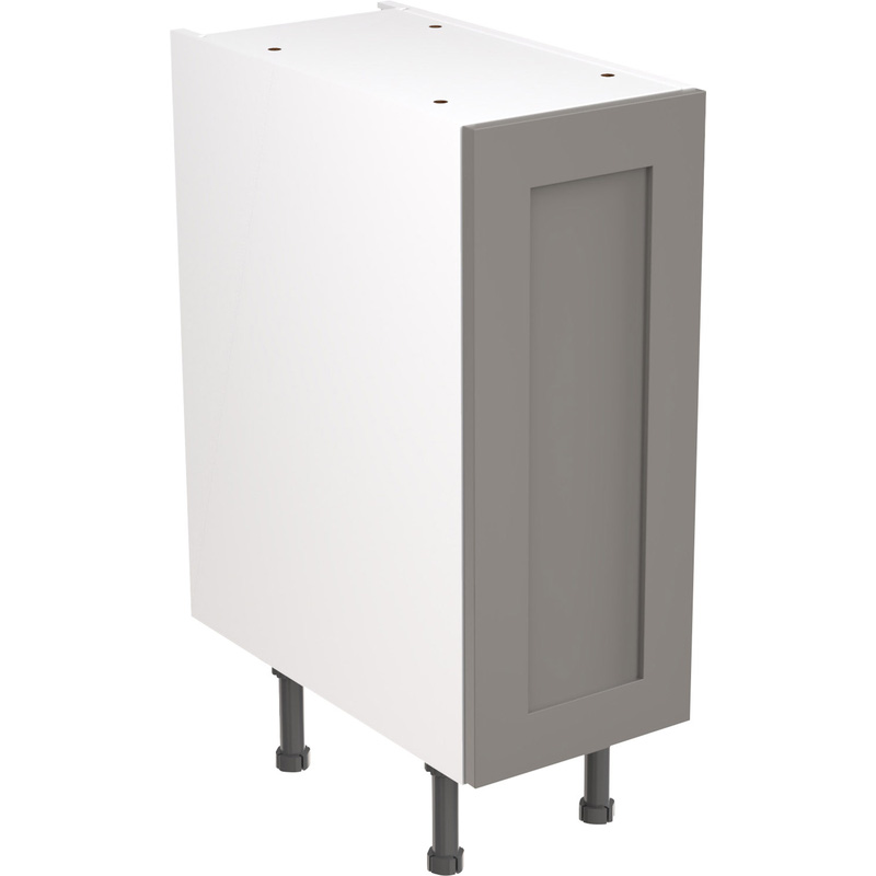 Kitchen Kit Flatpack Shaker Kitchen Cabinet Base Unit Ultra Matt Dust Grey 300mm