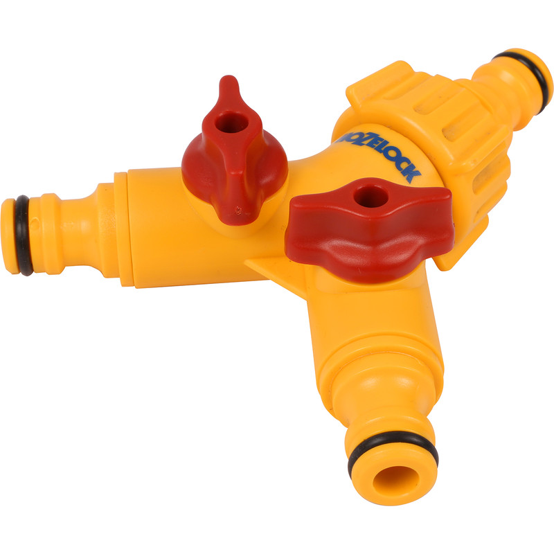 Hozelock Dual Tap Connector ¾” & ½" adapter