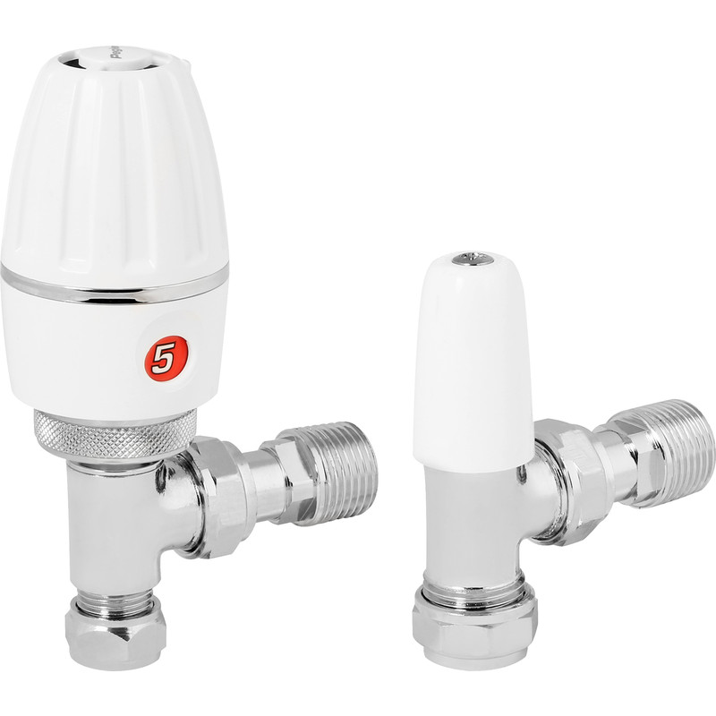 Pegler Terrier 3 TRV Angled 15mm with Lockshield