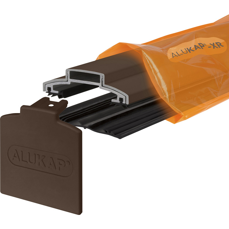 Alukap-XR 60mm Bar 2.0m Alu E/Cap 55mm RG Brown