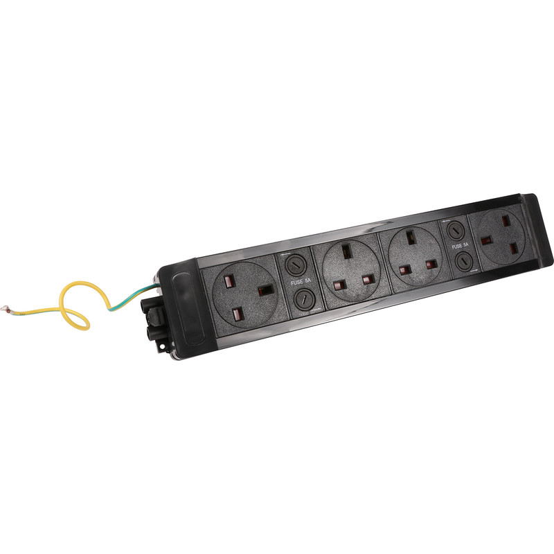 Under Desk Power Outlet 4 x Sockets