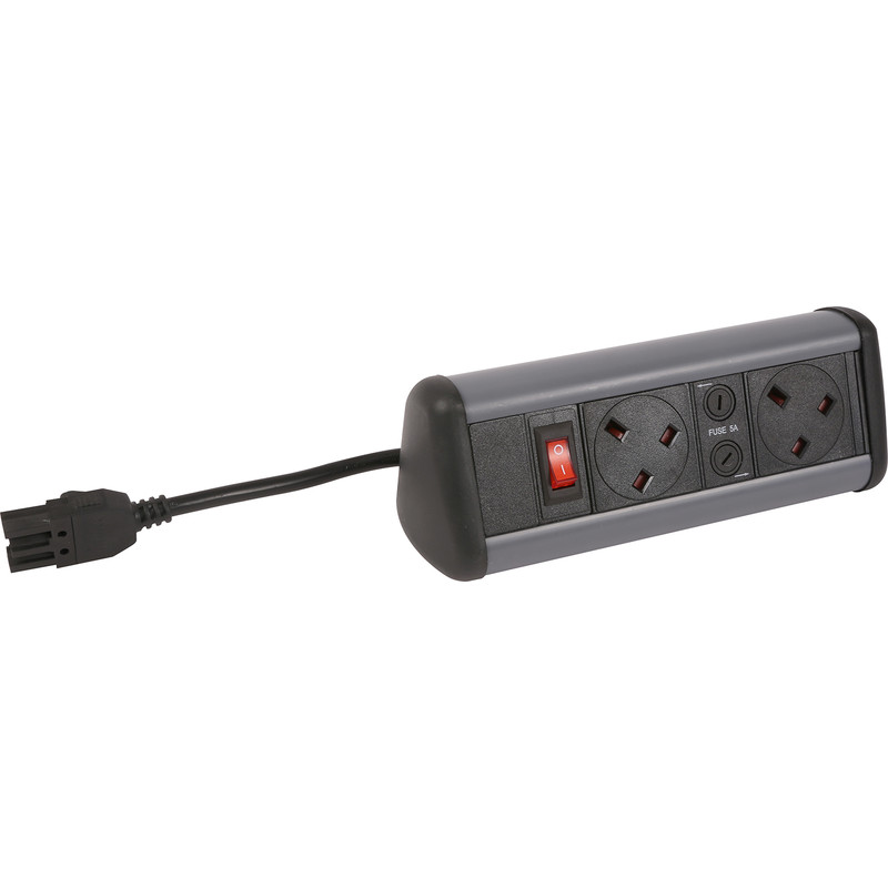Desktop Power Outlet 2 x Sockets
