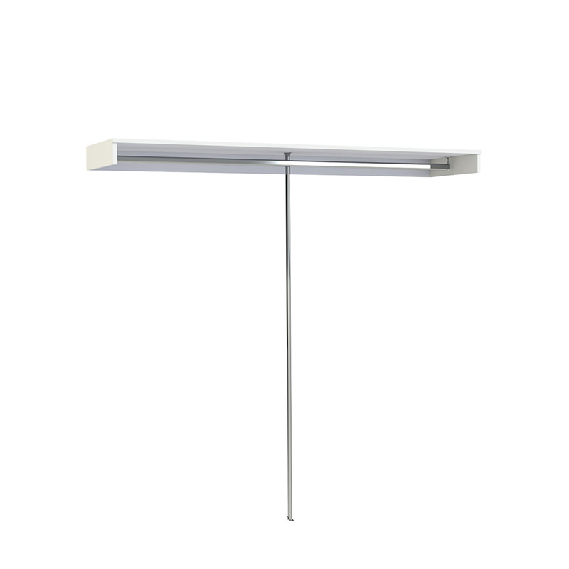 Spacepro Shelf and Hanger Bar Wardrobe Storage White 2800 x 500 x 108mm
