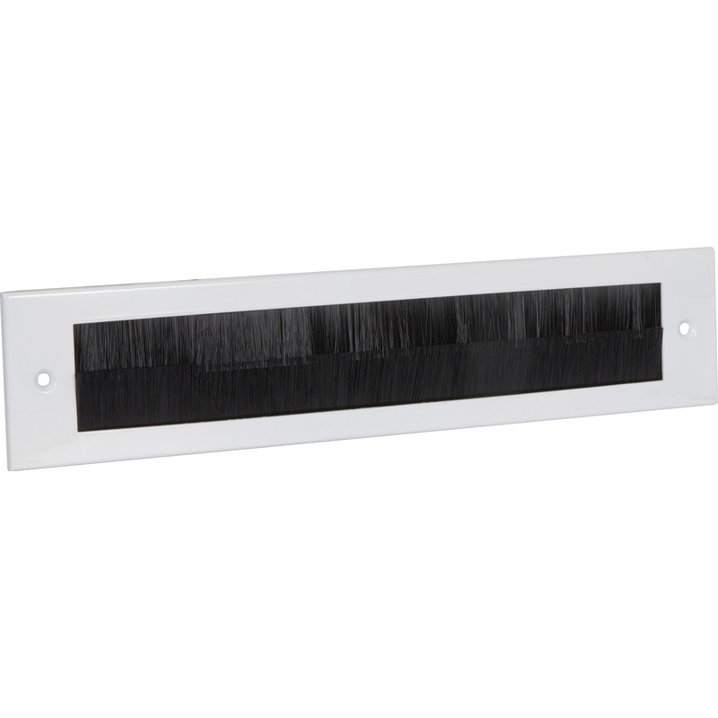 Stormguard Flushback Brush Letter Plate White