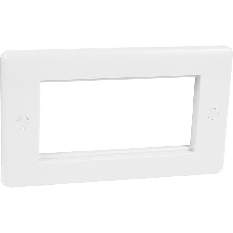 Wessex White Data Module Plate 2 Gang 4 Module