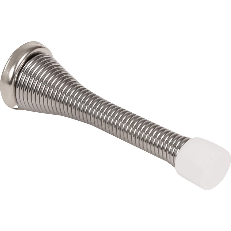 Spring Door Stop Silver