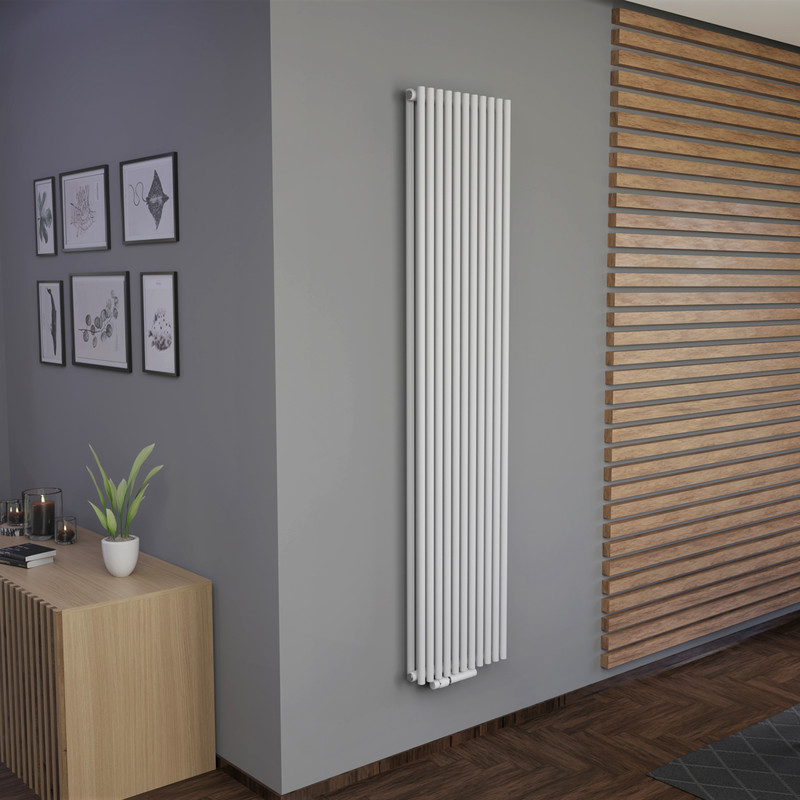 Ximax Kingston Duo Vertical Designer Radiator 1800 x 400mm 3818Btu White