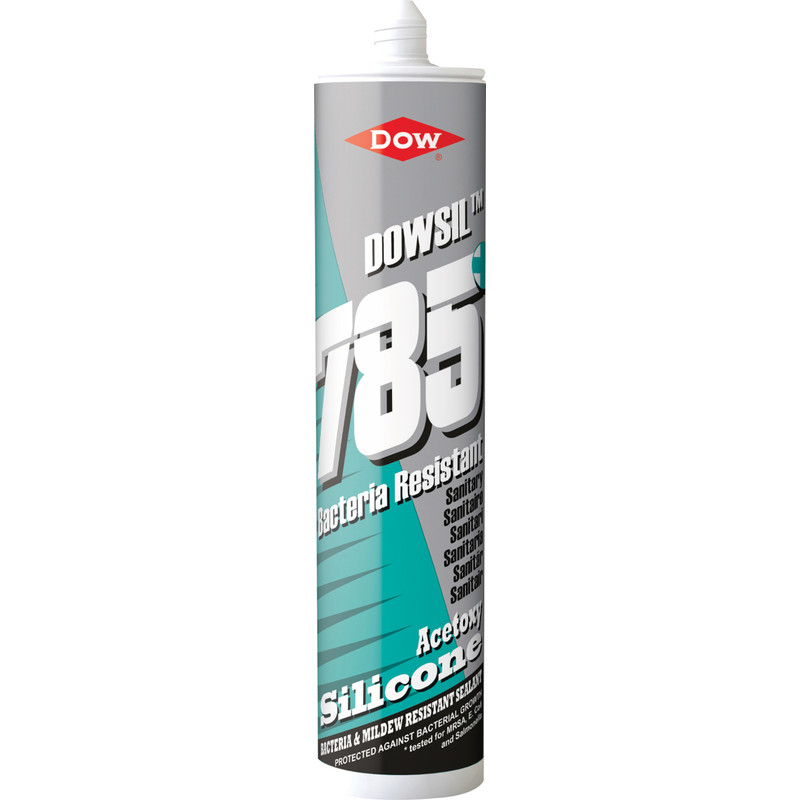 Dowsil DC785+ Sanitary Silicone Sealant 310ml White