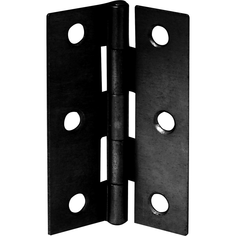 Black Butt Hinge 75mm