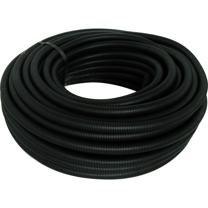 Polypropylene Flexible Conduit Kit 10m 25mm Black