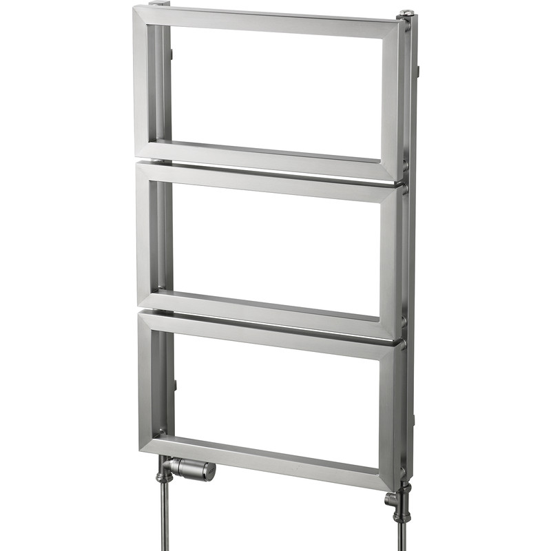 Aeon Fatih Designer Towel Warmer 830 x 500mm Btu 1527 Brushed Stainless Steel