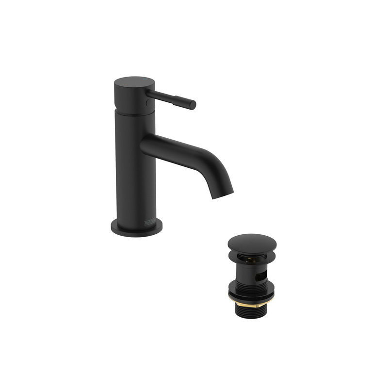 Bristan Mila Taps Black Basin Mixer
