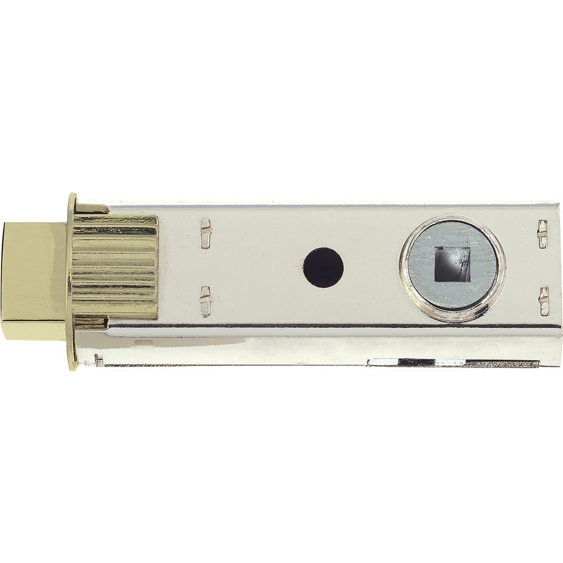 Union JFL27 Push Fit Tubular Bolt 76mm Polished Brass