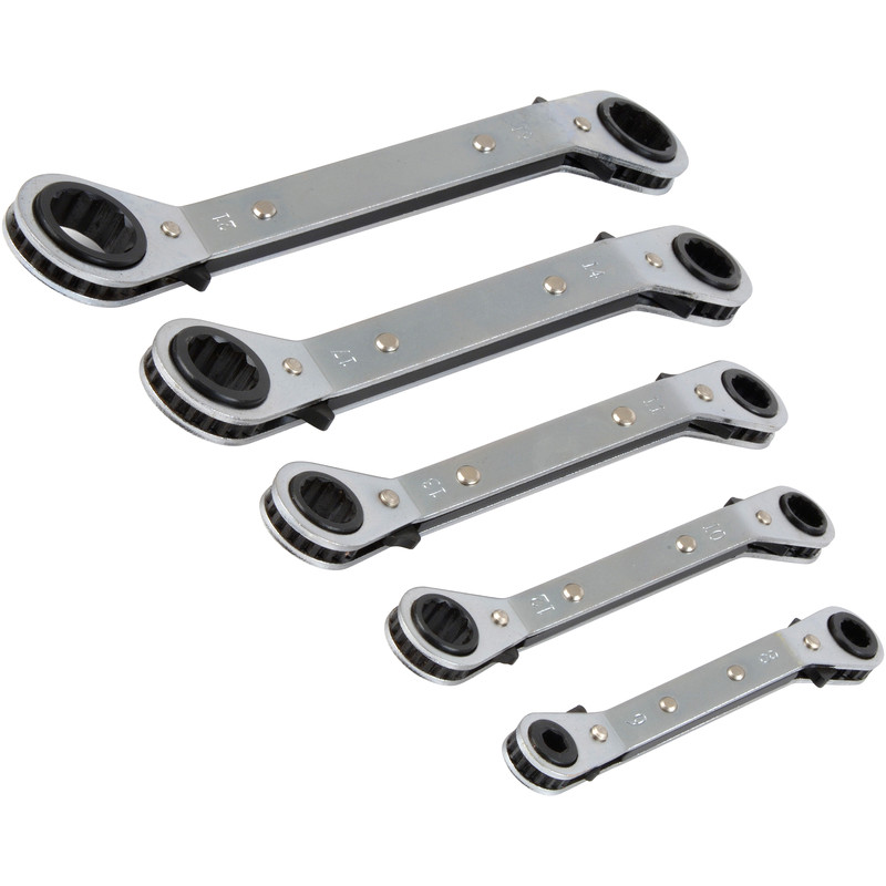 Offset Ratchet Spanner Set
