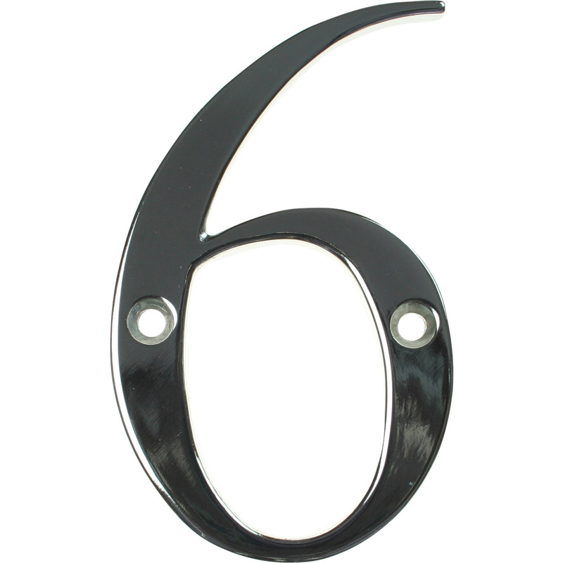 Fab & Fix Hardex Door Numeral Polished Chrome 6, 9