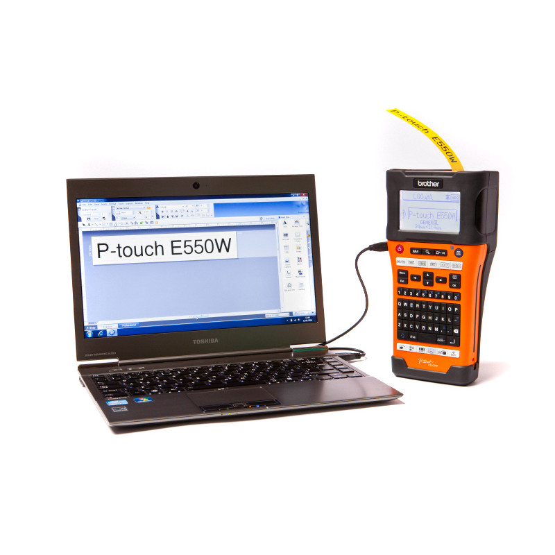 Brother PTE550WVP Handheld Label Printer With Wi-Fi